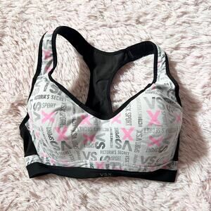 Victorias Secret VSX Racerback Athletic Workout Fitness Sports Bra Womens 34D